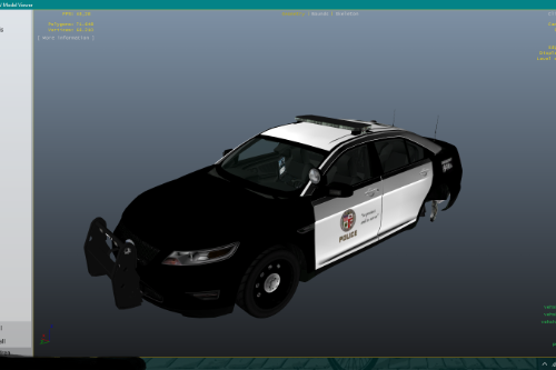 4K LAPD skin for Ford Taurus COMPUTER EDIT